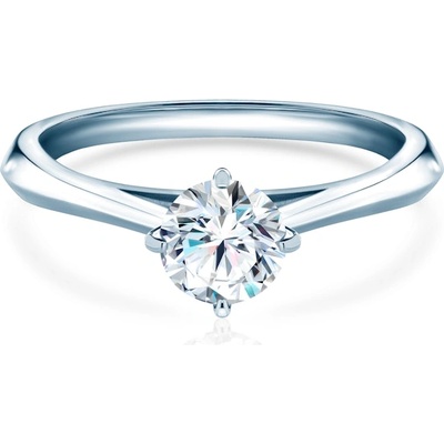 SAVICKI Годежен пръстен The Light: бяло злато, лабораторен диамант