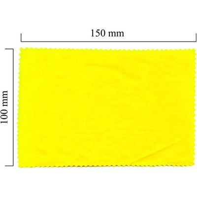 Blick-Punkt Handričku na okuliare z mikrovlákna jednofarebný - žltý 100x150