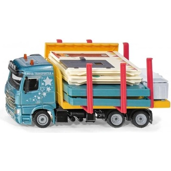 SIKU Super - камион, превозващ сглобяема къща 1: 50