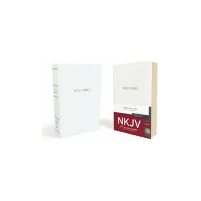 NKJV, Gift and Award Bible, Leather-Look, White, Red Letter, Comfort Print