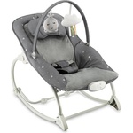 MoMi Бебешки шезлонг с вибрация и музика MoMi - Lapis, тъмносив (BULE00046) - baby