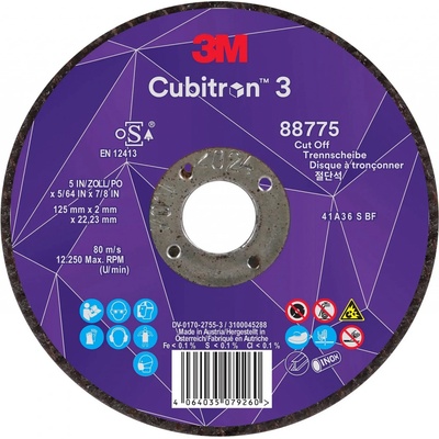 3M Cubitron 3 Rezný kotúč 125 x 2,0 x 22 mm 88775