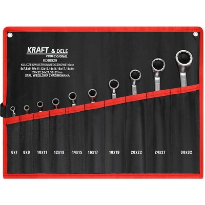 Kraft & Dele Dvojstranné očkové kľúče 10ks KD10929