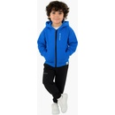 Chlapčenská mikina na zips Alan svetlo sivá/melange