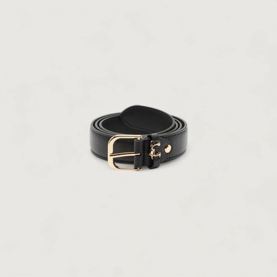 Coccinelle METAL LOOP kožený pásek Noir
