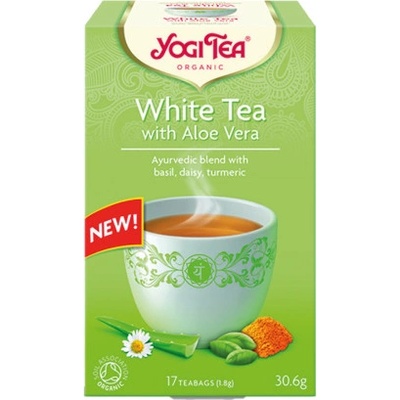 Zerex Yogi Tea Ajurvédsky čaj s aloe vera biely čaj 17 x 1,8 g