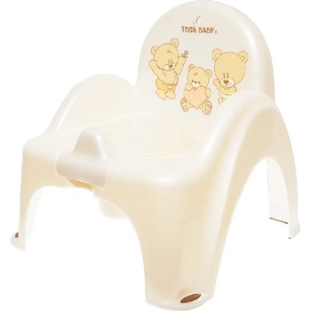 TEGA BABY Бебешко Гърне Столче "Мече"перлено бяло (gs014000tbw)