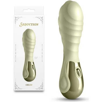 Image 1 of Вибратор с вълнообразна текстура, 13, 8см. - Seduction Chloe Cream (NSTOYS1108)