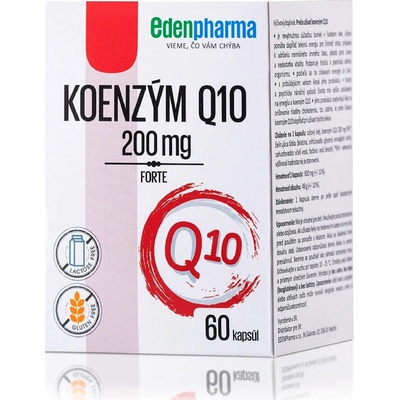 EdenPharma Koenzým Q10 FORTE 200 mg 60 kapsúl