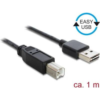 Delock 83358 USB 2.0 USB A zástrčka dvoustranná USB B vidlice 1m