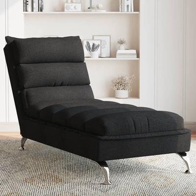 vidaXL s poduškami černá textil 11461.379470