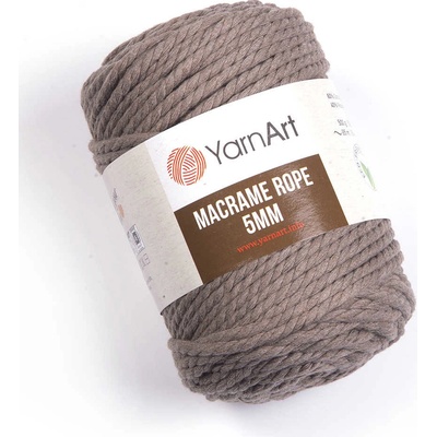 Yarn Art Macrame Rope 5 mm 768 světle hnědá