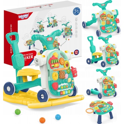 Woopie Multifunkční chodítko 5v1 modré