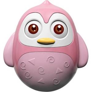 Huanger Бебешка играчка неваляшка Huanger - Розово пингвинче (503118349)