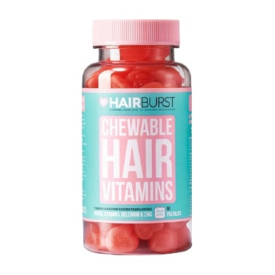 Hairburst žvýkací vlasové vitamíny ve tvaru srdíčka 60 kusů