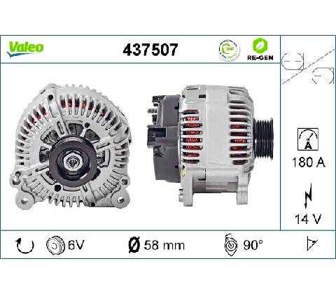 Alternátor VALEO 437507
