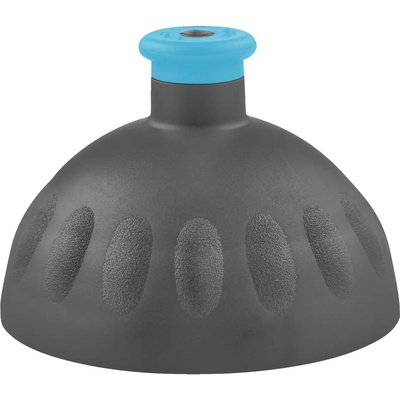 Víčko antracit/zátka modrá fluo