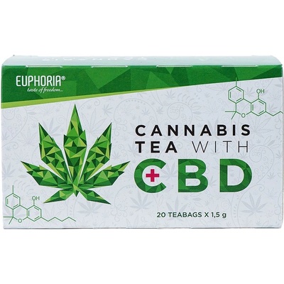 Euphoria Cannabis čaj s CBD 20 x 1,5 g