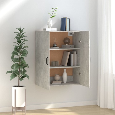 Nábytek XL Závěsná skříňka betonově šedá 69,5x34x90 cm kompozitní dřevo