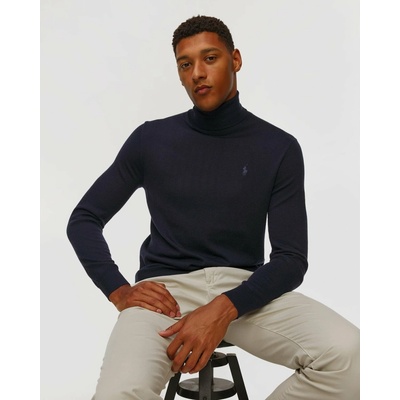 Polo Ralph Lauren pánsky vlnený rolák tmavomodrý