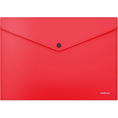 Obálka plastová s drukem A4 ErichKrause Glossy Classic červená