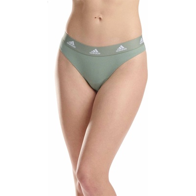 adidas Active Flex Ribbed Thong - Olive Green