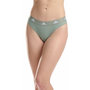 adidas Active Flex Ribbed Thong - Olive Green