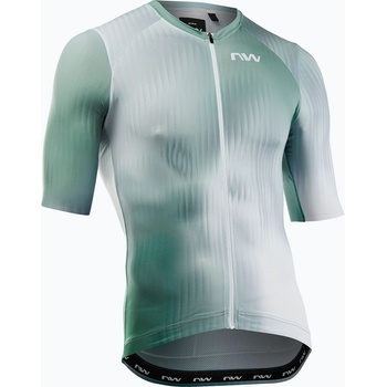 Northwave Мъжка тениска за колоездене Northwave Blade white/sage green