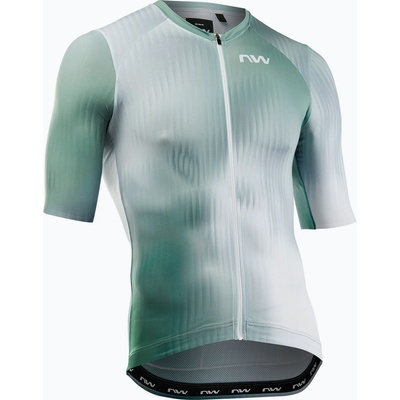 Northwave Мъжка тениска за колоездене Northwave Blade white/sage green
