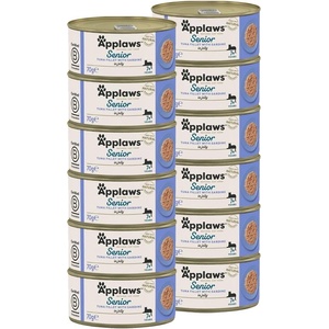 Applaws Консерва за котки Senior тонфис и сардини в желе 12 x 70 г