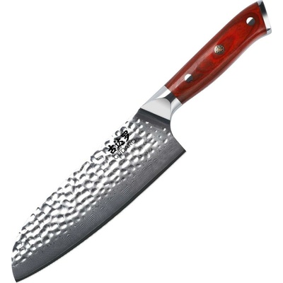 Gudaro -damaškový santoku kuchynský nôž MIYABI 7", 67 vrstiev ocele, dĺžka 17,5 cm GD1001-D