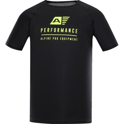 Alpine Pro Panther Men's functional T-shirt with cool-dry black