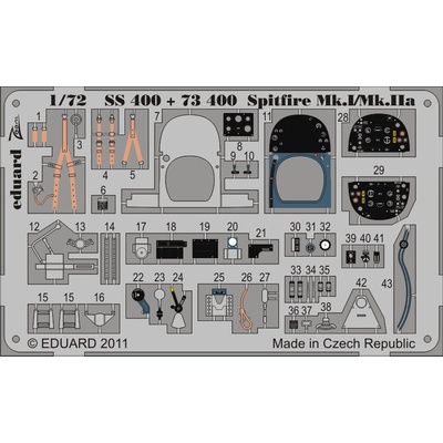 Airfix EdSS400 Spitfire Mk.I/Mk.IIa S.A. for kit 1:72