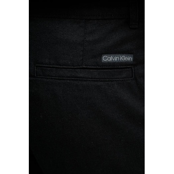 Calvin Klein Jeans къс панталон карго мъжки с лен (LV04RF610G)