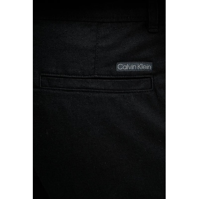 Calvin Klein Jeans къс панталон карго мъжки с лен (LV04RF610G)