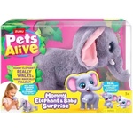 ZURU Pets Alive - Слончето мама с изненадващи бебета (9570)