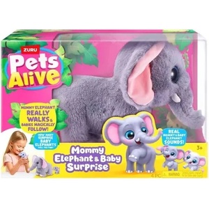 ZURU Pets Alive - Слончето мама с изненадващи бебета (9570)