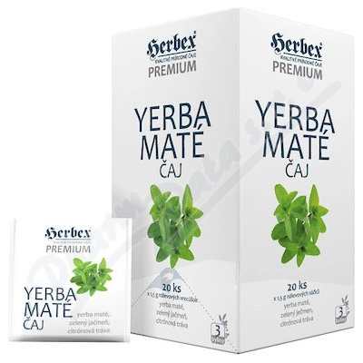 HERBEX YERBA MATÉ juhoamerický bylinný čaj 20 x 1,5 g