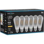 Mexen Vintis 6x светодиодна енергоспестяваща крушка E27, ST64, 6W, Топло - 2200K, 450 lm, (L152-E27-0622-70x06)