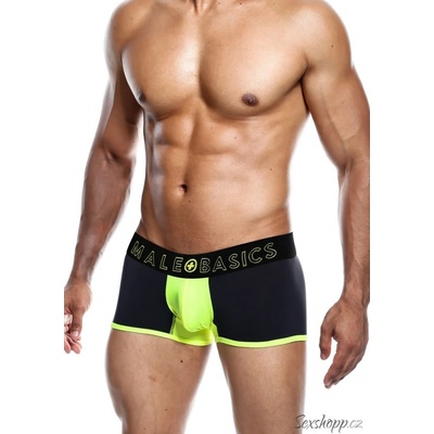 Pánské boxerky MaleBasics Neon Trunk Yellow