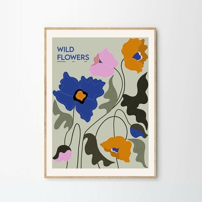 Moikka Plagát Wild Flowers by Frankie Penwill A4 (21x27cm)