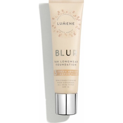 Lumene Blur 16h Longwear dlhotrvajúci make-up SPF15 3 Fresh Apricot 30 ml