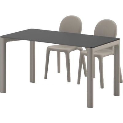 PLUST collection Veko na stôl Chloé, obdĺžnikové – čierne