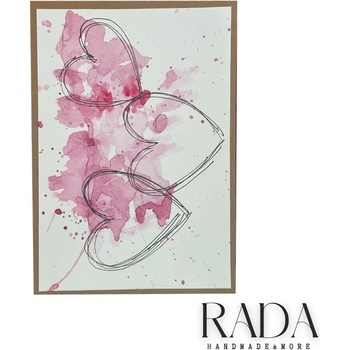 Ръчно изработена любовна картичка - Love Card #16 (LOVECARD16)