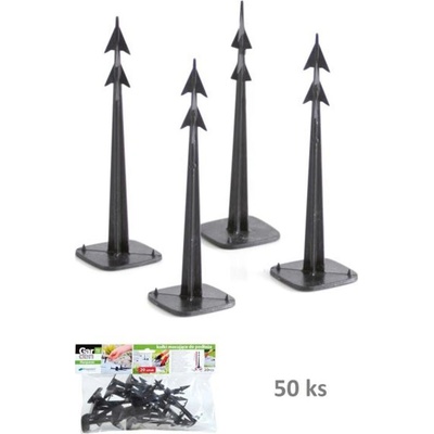 PROSPERPLAST Kolíky upevňovacie HARPOON PEG 120 čierne (bal. 50 ks)