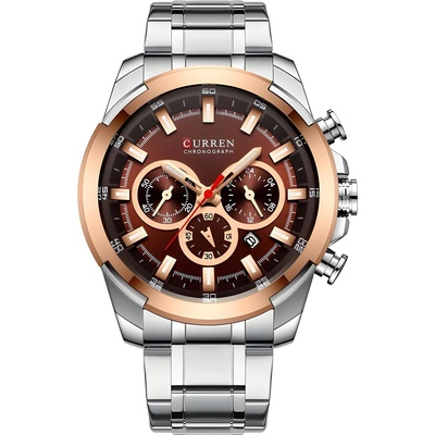 Curren Часовник curren fi-14214 - Сребристо / Кафяво kp14214 (fi-14214)