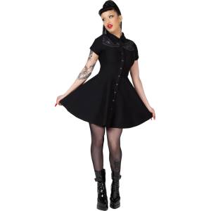 KILLSTAR дамска рокля KILLSTAR - No Where's Ville - Черна - KSRA010886