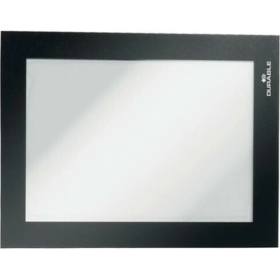 Informačný panel, A6, samolepiaci, DURABLE "DURAFRAME®", fekete