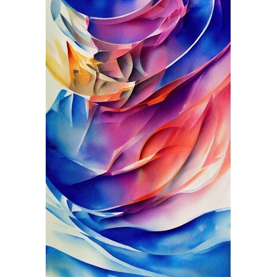 Plagát, Obraz - Vibrant Abstract Flow, Mauro, 26.7 × 40 cm