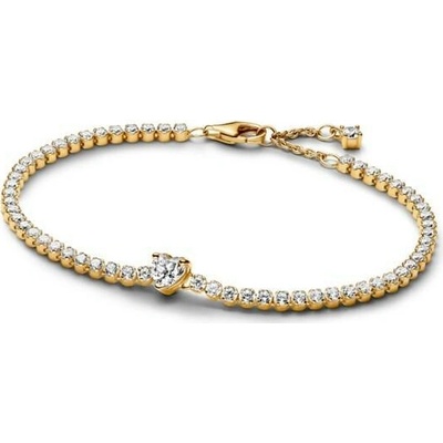 PANDORA Tenisový náramek Třpytivé srdce 16 cm 560041C01-16
